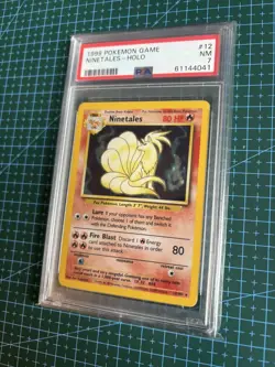 Pokemon TCG - Base Set - Holo Ninetales 12/102 - PSA 7 NM - Image 2