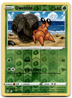 2021 Sword & Shield - Evolving Skies Dwebble Rev Holo Basic/Common #11 - Image 1