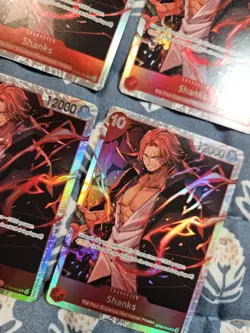 Shanks x4 Super Rare - OP09-004 SR English Playset Near Mint- One Piece - Image 3