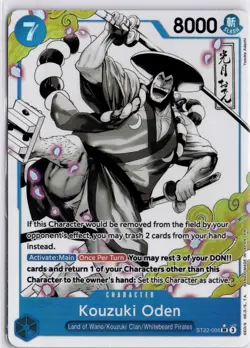 ST22-005 Kouzuki Oden Super Rare Alternative Art Foil English One Piece TCG - Image 1