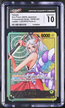 One Piece Japanese Yamato OP06-022 LECAFIG Pack-in Promo CGC 10 - Image 1