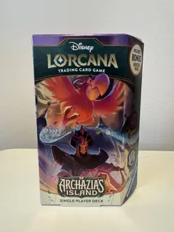 Disney Lorcana Archazia's Island Expansion Starter Deck! Amethyst & Steel! - Image 1