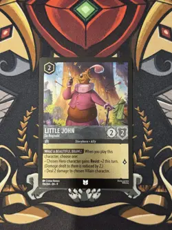 DISNEY LORCANA LITTLE JOHN SIR REGINALD 176/204 FOIL UNCOMMON FABLED NEAR MINT - Image 1