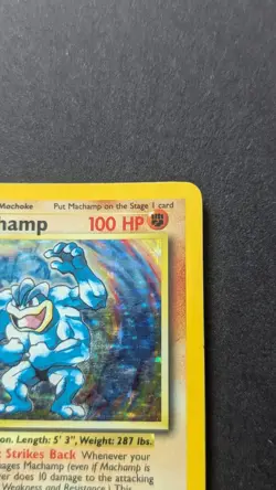 Machamp 8/102 1st Edition Base Set Holo Rare Pokemon TCG Card 1999 - Image 2