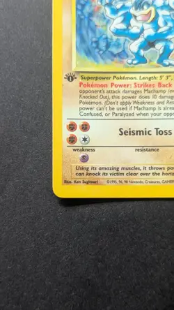 Machamp 8/102 1st Edition Base Set Holo Rare Pokemon TCG Card 1999 - Image 4