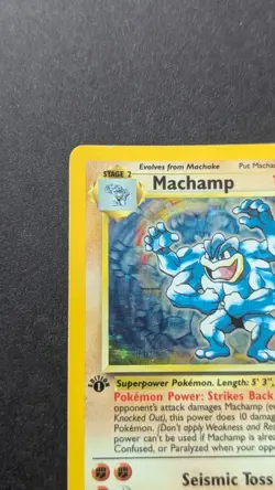 Machamp 8/102 1st Edition Base Set Holo Rare Pokemon TCG Card 1999 - Image 5