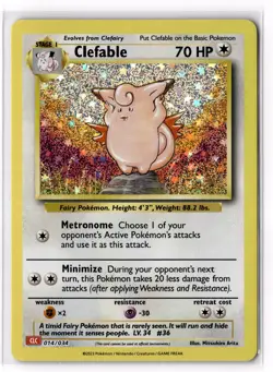 Clefable 014/034 Trading Card Game Classic Holo NM - Image 1
