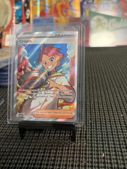 Pokemon Trainer Crispin TCG Full Art Holo Ultra Rare Card 164/142 - Image 1