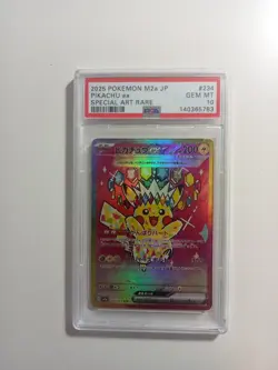 PSA 10 Pikachu ex SAR 234/193 MEGA Dream ex M2a Pokemon Card Japanese 2025 JP - Image 1