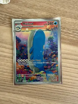 Wailord 162/159 SV09: Journey Together illustration rare Pokemon Card NM HTF - Image 1