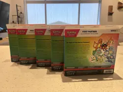 first partner illustration box lot of 5 sealed pokemon cards - Image 2