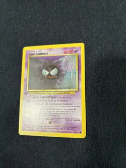 Base Set Pokemon Vintage WOTC French Fantominus 50/102 1st Edition - Image 1