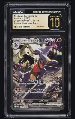 Pokemon Cynthia's Garchomp EX Illustration Rare Holo 232/182 CGC Pristine 10 - Image 1