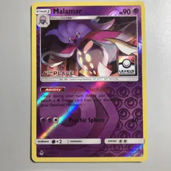 Malamar - 4th Place Stamp League Challenge Promo Reverse Holo 51/131 Pokemon Tcg - Image 2