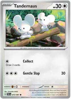 TANDEMAUS 073/091 COMMON Paldean Fates Pokemon - Image 1