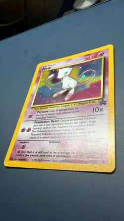 Pokemon Mew Holo Black Star Promo TCG Card #9 2000 WOTC - Image 1