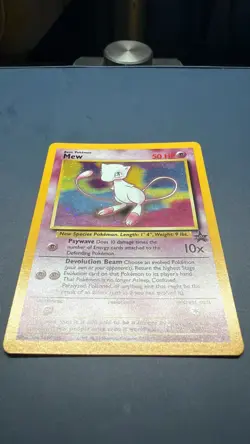 Pokemon Mew Holo Black Star Promo TCG Card #9 2000 WOTC - Image 2