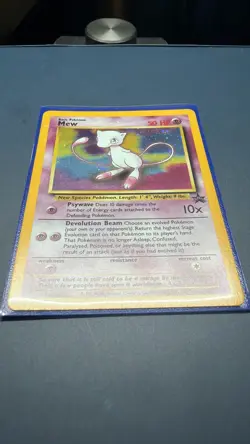 Pokemon Mew Holo Black Star Promo TCG Card #9 2000 WOTC - Image 3