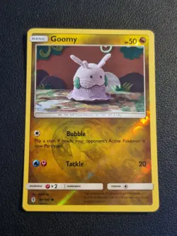 REVERSE HOLO Pokemon Sun Moon Guardians Rising TCG Card Goomy 94/145 - Image 1