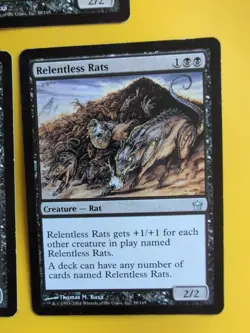 Relentless Rats x3 Fifth Dawn Magic the Gathering 3 Card. - Image 2