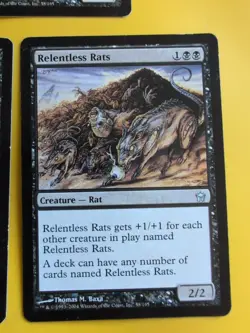 Relentless Rats x3 Fifth Dawn Magic the Gathering 3 Card. - Image 4