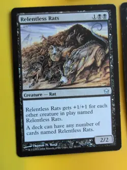 Relentless Rats x3 Fifth Dawn Magic the Gathering 3 Card. - Image 5
