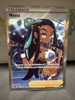 Nessa - 183/185 - Pokemon Vivid Voltage Sword & Shield Full Art Rare Card NM - Image 1