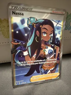 Nessa - 183/185 - Pokemon Vivid Voltage Sword & Shield Full Art Rare Card NM - Image 2