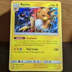 Raichu 41/147 NM Holo Rare Burning Shadows Near Mint Foil SM Pokemon TCG Card - Image 1