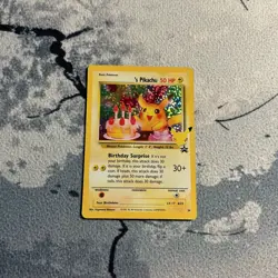 Birthday Pikachu 24 Celebrations Promo Pokemon Card NM - Image 1