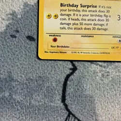 Birthday Pikachu 24 Celebrations Promo Pokemon Card NM - Image 2