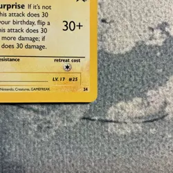 Birthday Pikachu 24 Celebrations Promo Pokemon Card NM - Image 3