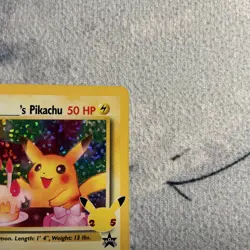 Birthday Pikachu 24 Celebrations Promo Pokemon Card NM - Image 4