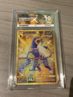 Houndoom 179/163 - Ace 10 - Battle Styles Gold Graded Pokemon Card Perfect Subs - Image 1