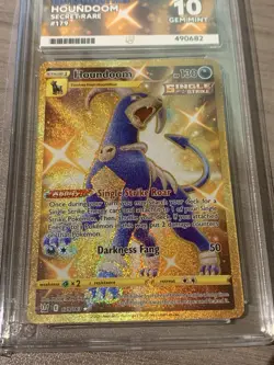 Houndoom 179/163 - Ace 10 - Battle Styles Gold Graded Pokemon Card Perfect Subs - Image 2