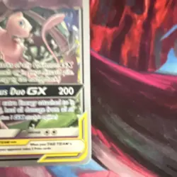 Pokemon 2019 TCG Mewtwo & Mew GX Tag Team Card 71/236 World Championships LP - Image 3