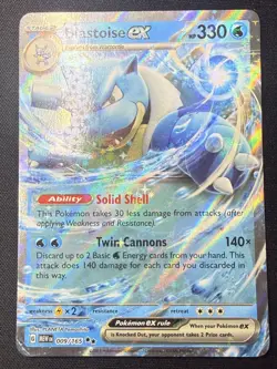 Blastoise ex - 009/165 | SV: Scarlet & Violet 151 | Pokemon Card | NM - Image 1