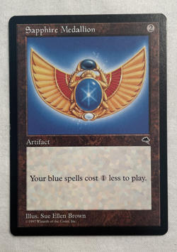1x Sapphire Medallion Tempest MTG Magic the Gathering LP - Image 1