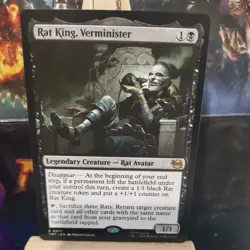 Rat King, Verminister Extended Art Rare, Magic The Gathering TMNT #266, MTG - Image 1