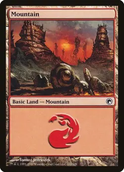 Mountain (#242) - Foil Scars of Mirrodin MP MTG - Image 1