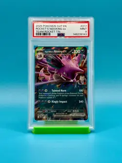 PSA 9 - 2025 Pokemon SVP EN Team Rocket's Nidoking ex Promo #217 - Image 1
