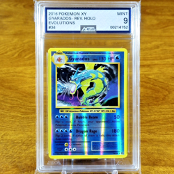 Pokemon XY Evolutions Gyarados 34/108 AGS Mint 9 Reverse Holo Rare 2016 - Image 1