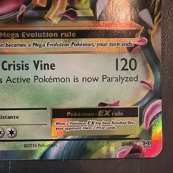 Pokemon M Venusaur EX XY Ultra Rare Full Art Holo 2/108 230 HP English 2016 - Image 5