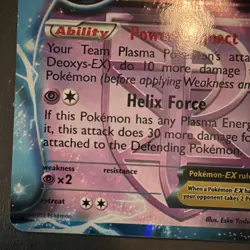 The Pokemon Company Deoxys EX Team Plasma Promo BW82 Holo English 2013 - Image 4
