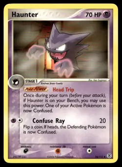 EX-NM FireRed & LeafGreen Haunter Uncommon 34/112 2004 Pokemon TCG - Image 1