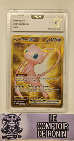 Carte Pokemon : MEW 205/165 EX GOLD EV3.5 Ecarlate et Violet MEW 151 FR PCA 9 - Image 1