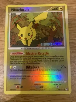 Pokemon Cards Pikachu Reverse Holo Diamond And Pearl Majestic Dawn Old Vintage - Image 1