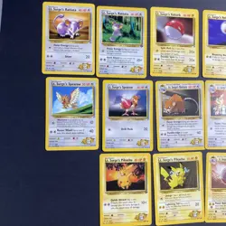 Lt. Surge Pokemon TCG Gym Challenge/Heroes Card Lot Vintage 13 Cards - MP-LP - Image 2