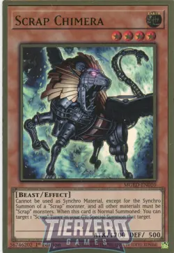 Yugioh Scrap Chimera MGED-EN010 Premium Gold Rare 1st Edition Near Mint - Image 1