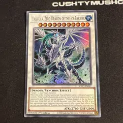YUGIOH TRISHULA ZERO DRAGON OF THE ICE BARRIER ULTRA RARE SDFC-EN041 1ST EDITION - Image 2